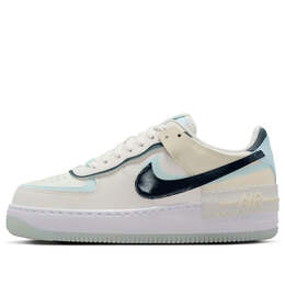 Кроссовки air force 1 shadow 'glacier blue' Nike, мультиколор dz1847-107 | sail/glacier blue/coconut milk/armory navy