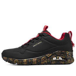 Кроссовки 2023 year of the rabbit uno celebrat-airy athletic sneakers 'black red gold' Skechers, черный 896164-bkrd | black/red/gold