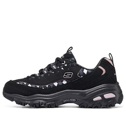 Кроссовки sport d'lites fancy leopard 10 'black pink' Skechers, черный 896271-bkmt | black/pink