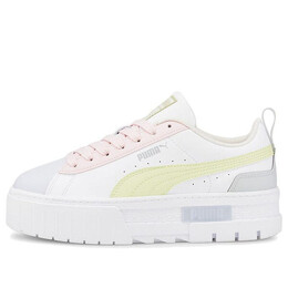 Кроссовки mayze leather 'white arctic ice' Puma, белый 385591-02 | white/arctic ice