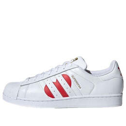 Кроссовки superstar 'valentine's day 2019' Adidas, белый eg3396 | running white/college red/gold metallic