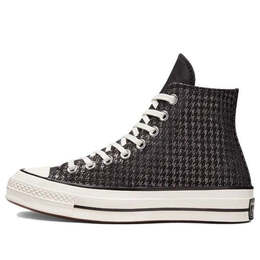 Кроссовки chuck 70 high 'houndstooth shine - black' Converse, черный a04277c | blackwhite