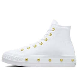Кроссовки chuck taylor all star studded lift platform 'white gold' Converse, белый a06787c | white/gold