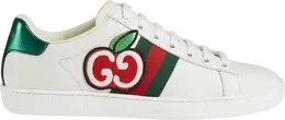 Кроссовки Gucci Wmns Ace Low GG Apple Patch - White, белый 611377 dope0 9064 | gg apple patch - white