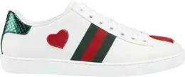 Кроссовки Gucci Wmns Ace Low Heart, белый 435638 02js0 9074 | heart