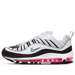 Кроссовки air max 98 'south beach' Nike, мультиколор ah6799-065 | pure platinum/aurora green-black