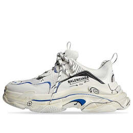 Кроссовки triple s 'white' Balenciaga, белый 524039w3srb9014 | white/blue
