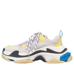 Кроссовки triple s 'purple yellow' Balenciaga, белый 524039w09om9465 | white/blue/yellow/black
