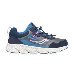 Кроссовки Wind Shield 3.0 Big Kid Saucony, синий sk167279 | navy/grey/turquoise