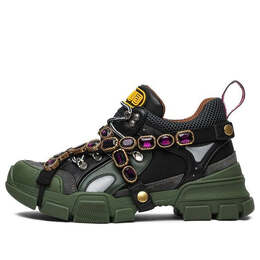Кроссовки flashtrek crystals 'green' Gucci, зеленый 537355-ggz30-1261 | green