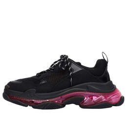 Кроссовки triple s 'clear sole - black pink neon' Balenciaga, черный 544351w2fr11053 | black/pink
