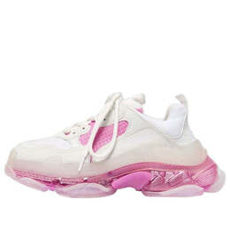 Кроссовки triple s clear sole trainer 'white pink' Balenciaga, розовый 544351w09on9025 | pink/white