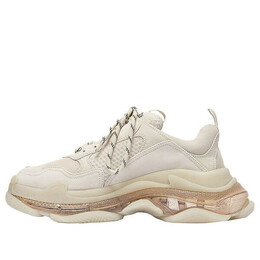 Кроссовки triple s sneaker 'clear sole - nude' Balenciaga, белый 544351w2ga19710 | white