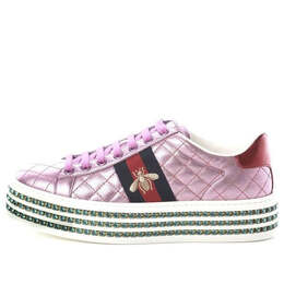 Кроссовки ace platform with crytals 'pink' Gucci, розовый 550050-0v630-5868 | pink