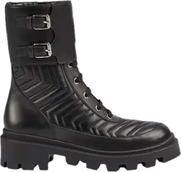 Кроссовки Gucci Wmns Leather Ankle Boot Interlocking G, черный 628855 dh7a0 1000 | interlocking g
