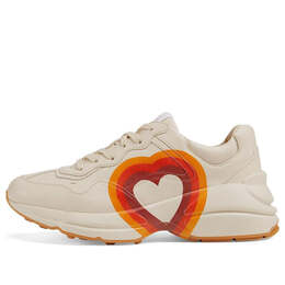 Кроссовки rhyton 'interlocking g and hearts' Gucci, белый 550049-drw00-9022 | white