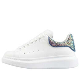 Кроссовки oversized sneaker 'white petrol blue glitter' Alexander McQueen, белый 558945wicg59994 | white/petrol blue glitter