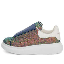 Кроссовки oversized sneaker glitter 'petrol blue' Alexander McQueen, синий 558944w4mc23138 | petrol blue/glitter