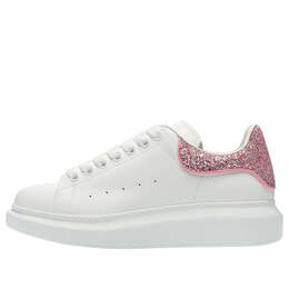 Кроссовки oversized sneaker 'white pink glitter' Alexander McQueen, белый 558945wiaff9477 | white/pink