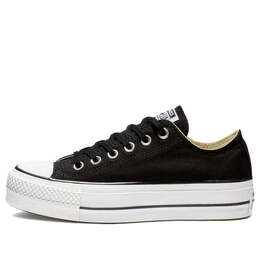 Кроссовки chuck taylor all star lift platform canvas ox 'black' Converse, черный 560250f | black/white