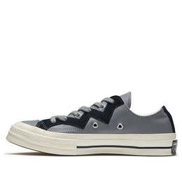 Кроссовки chuck 1970s leather low top grey black Converse, серый 566137c | grey/black