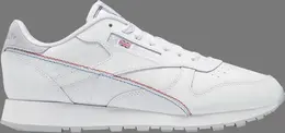 Кроссовки classic leather 'white vector blue' Reebok, белый 00093 | white