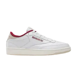 Кроссовки Club C 85 Reebok, белый 100032972 | white/stucco/classic maroon