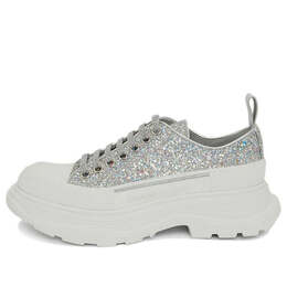 Кроссовки tread slick glitter low sneaker 'silver' Alexander McQueen, серебряный 666805w4jf58286 | silver/white
