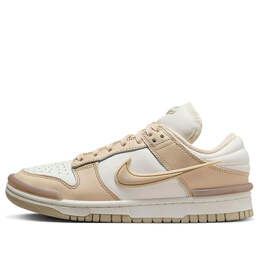 Кроссовки dunk low twist 'sanddrift' Nike, мультиколор dz2794-102 | coconut milk/sanddrift/pink oxford/sail