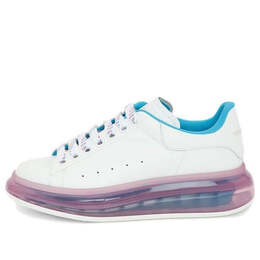 Кроссовки oversized sneaker 'transparent sole - white purple' Alexander McQueen, белый 666893whyby9468 | white/purple/blue