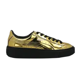 Кроссовки Wmns Basket Platform Puma, золото 362339 04 | gold/gold/black