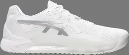 Кроссовки gel resolution 8 'white pure silver' Asics, белый 1041a079 100 | white