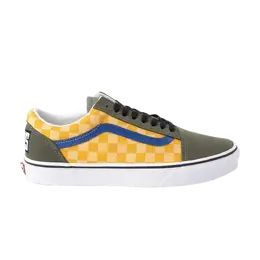 Кроссовки Old Skool Vans, мультиколор vn0a4bv5vzn | checkered multi/green