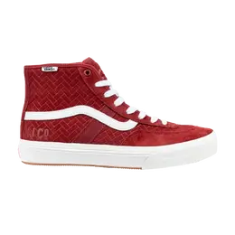 Кроссовки NJ Skateshop x Crockett High Pro Vans, красный vn0a4uw26bf | brick/white