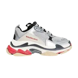 Кроссовки Balenciaga Wmns Triple S Sneaker Silver Black Red, серебряный 520156 w09o3 1081