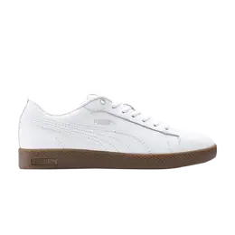 Кроссовки Wmns Smash V2 L Puma, белый 365208 12 | white/grey violet/gum
