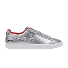Кроссовки Formula 1 x Clyde Puma, серебро 308286 01 | black/pop red/silver