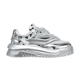 Versace Резиновые кроссовки Odissea Caged Medusa, серебро 1004524 1a02259 1e010 | silver