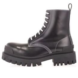 Кроссовки strike lace up boots 'black' Balenciaga, черный 590974wa9641070 | black/white