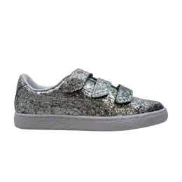 Кроссовки Wmns Basket Strap Glitter Puma, серебро 364070 01 | silver