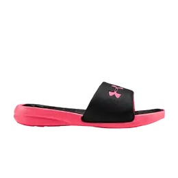 Кроссовки Wmns Playmaker Fixed Strap Slide Under Armour, черный 3000063 001 | black/pink