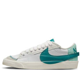 Кроссовки blazer low '77 jumbo 'white teal' Nike, белый dq1470-106 | white/teal