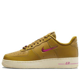 Кроссовки air force 1 low ' 07 se 'just do it' Nike, желтый fb8251-700 | yellow/tan/pink/white