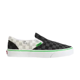 Кроссовки Slip-On Vans, зеленый vn0a38f7vmp | black/white