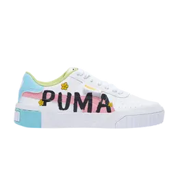 Кроссовки Cali Novelty Jr Puma, белый 374283 01 | white/multi-color/green