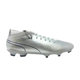 Кроссовки One Chrome 2 FG Puma, серебро 104063 01 | silver/blue depths