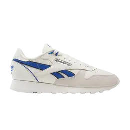 Кроссовки Classic Leather Reebok, кремовый 100032759 | chalk/vector blue/vector navy