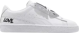 Кроссовки Puma Wmns Basket Badge HNDWRTTN White, белый 370190 01 | white