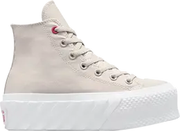 Кроссовки Converse Wmns Chuck Taylor All Star Lift 2X High Pale Putty, кремовый 571676c | cream