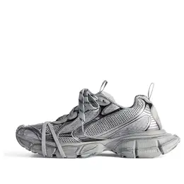 Кроссовки 3xl sneakers 'grey mesh and polyurethane' Balenciaga, серый 734731w3xl11210 | grey/blakc